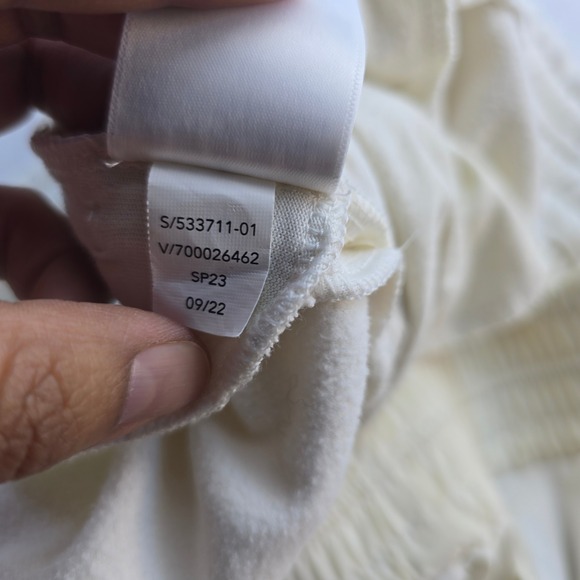 Athleta Women's Triumph Hybrid Wide‎ Crop Pants in Cream Ivory Style #533711 XL - Picture 9 of 13